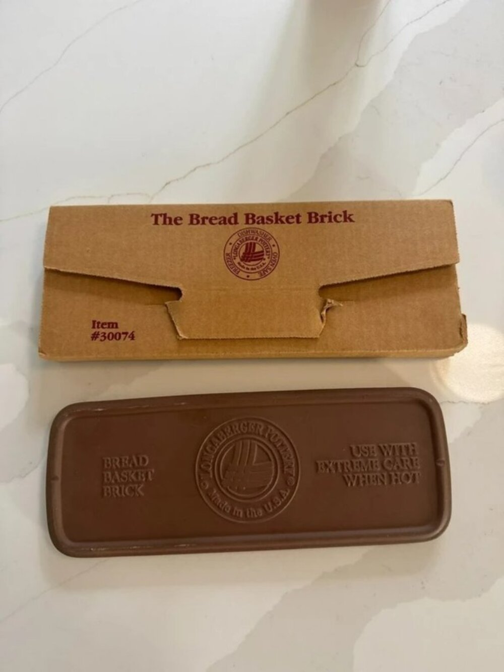 Longaberger Bread Basket Brick / Warmer